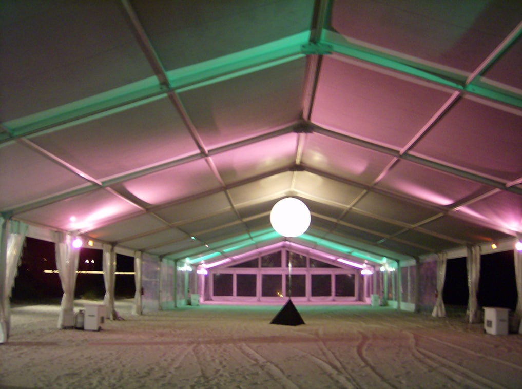Poleless tent structure installed by Creative Events & Rentals